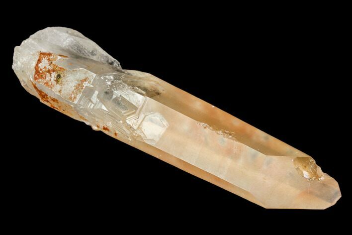 Long, Tangerine Quartz Crystal - Madagascar #107072